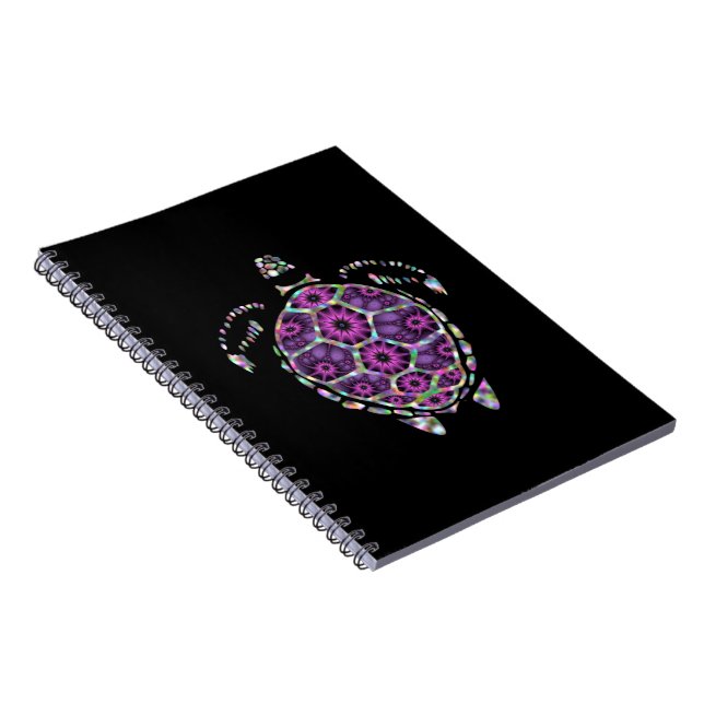 Purple Factual Turtle Shell Notebook (Right Side)