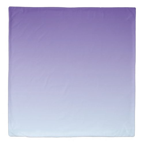 Purple Fade to Blue 1 side Queen Duvet Cover