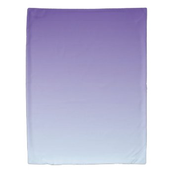 Purple Fade To Blue (1 Side) Twin Duvet Cover by FantasyPillows at Zazzle