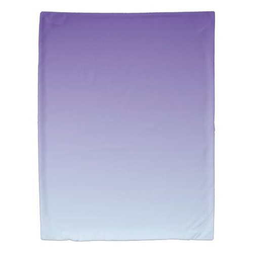 Purple Fade to Blue 1 side Twin Duvet Cover