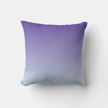 Purple Fade To Blue Throw Pillow by FantasyPillows at Zazzle