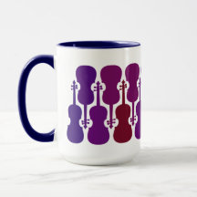 Purple Fade Violin Mug