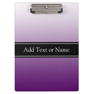 Purple Faded Personalized Clipboard
