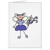 Purple Fairy Angel With Wand Card (Front)