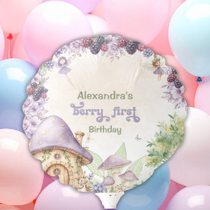 Purple  Fairy First Berry First Birthday Balloon