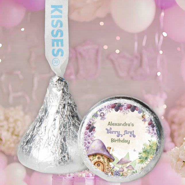Purple  Fairy First Berry First Birthday Hershey®'s Kisses® (Creator Uploaded)