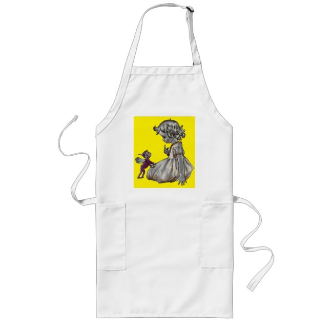 Purple Fairy & Girl Apron  (Front)