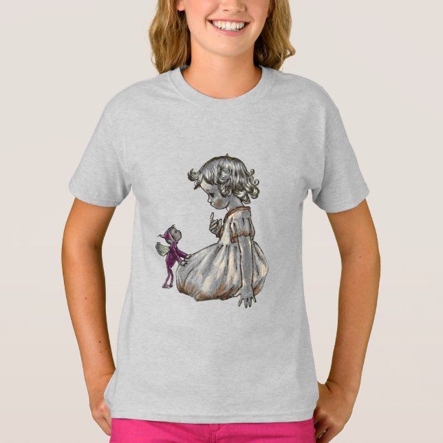Purple Fairy & Girl Tshirt  (Front)