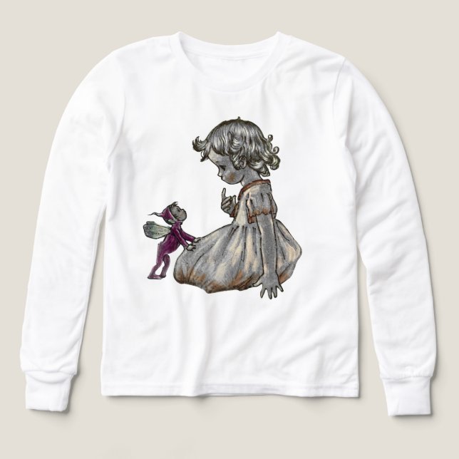 Purple Fairy long sleeve kits top (Design Front)
