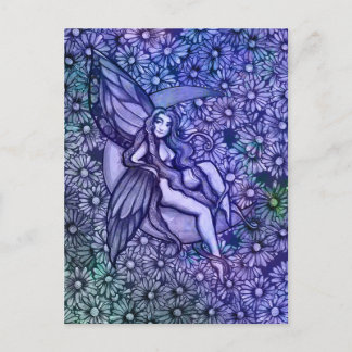 Purple Fairy MoonChild Goddess Moon Child          Postcard