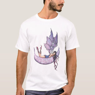 Purple Fairy on Moon T-Shirt