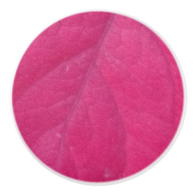 Purple Fall Leaf Ceramic Knob (Front)