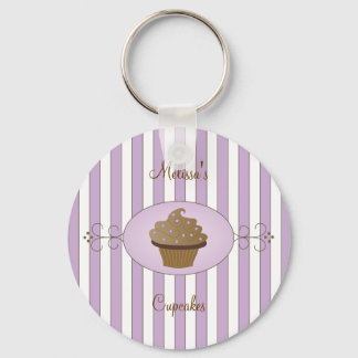Purple Fancy Cake Keychain