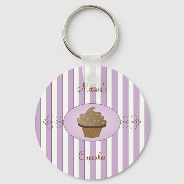 Purple Fancy Cake Keychain (Front)