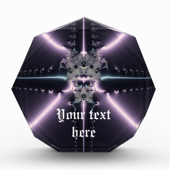 Purple Fantasy Acrylic Award - Customized (Front)
