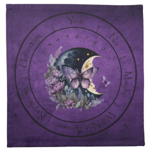 Purple Fantasy Butterfly Pendulum Cloth Napkin