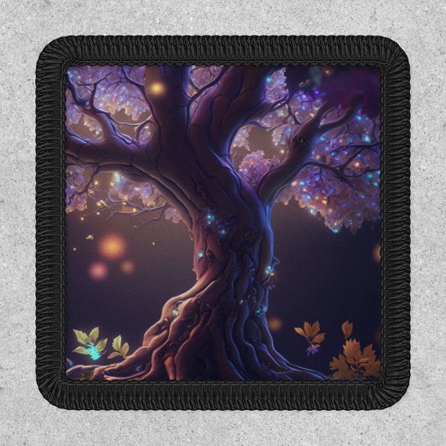 Purple Fantasy Glow Tree Patch (Front)