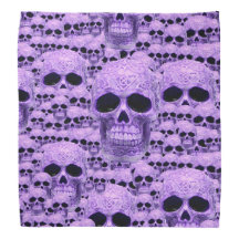 Purple fantasy gothic skull