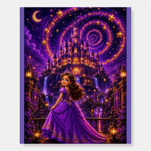 Purple Fantasy Princess Castle Art Magical Cosmi Foam Board