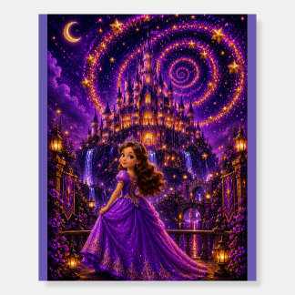 Purple Fantasy Princess Castle Art | Magical Cosmi Foam Board