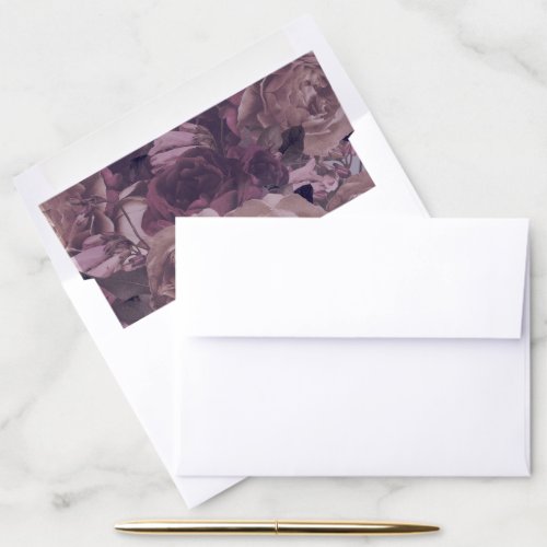 Purple Fantasy Wedding Envelope Liner