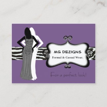 purple fashion boutique Business Cards