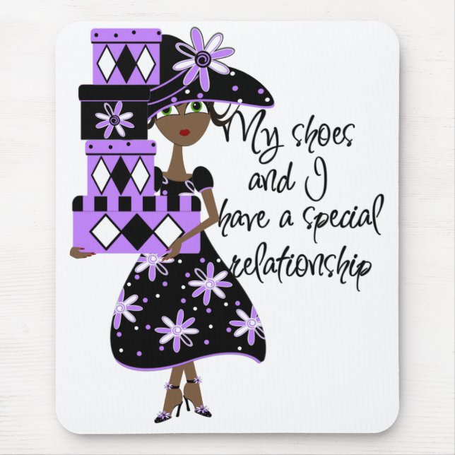 Purple Fashion Mousepad (Front)