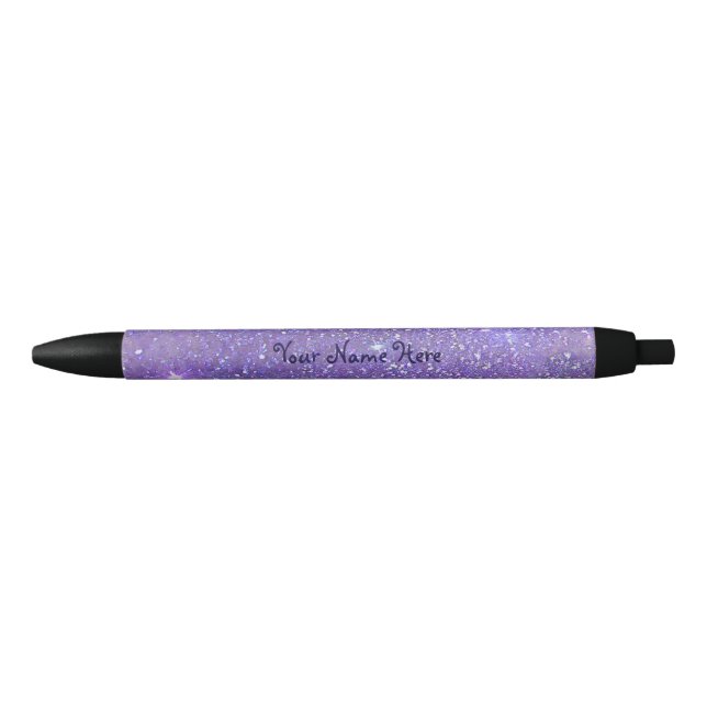 Purple Faux Glitter Name Pen (Front)