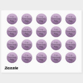 Purple Faux  Glitter Ombre Quinceanera Sticker (Sheet)