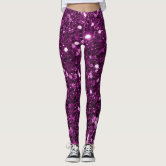 Black and White Metallic Glitter Sparkle Leggings