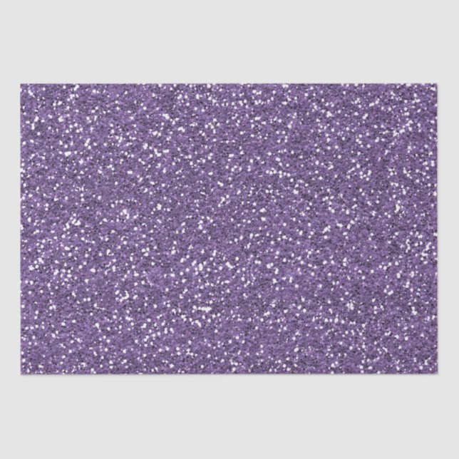 Purple Faux Glitter Tissue Paper (Front)