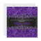 Purple Faux Glitter & Velvet Floral Sweet Sixteen