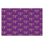 [ Thumbnail: Purple, Faux Gold 71st (Seventy-First) Event Tissue Paper ]