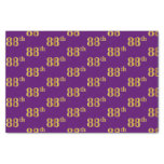 [ Thumbnail: Purple, Faux Gold 88th (Eighty-Eighth) Event Tissue Paper ]