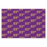 [ Thumbnail: Purple, Faux Gold 89th (Eighty-Ninth) Event Tissue Paper ]
