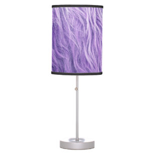 Purple Faux Highland Cow Fur #1 (Faux Fur) #animal Table Lamp