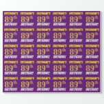[ Thumbnail: Purple, Faux/Imitation Gold, "89th Birthday" Wrapping Paper ]