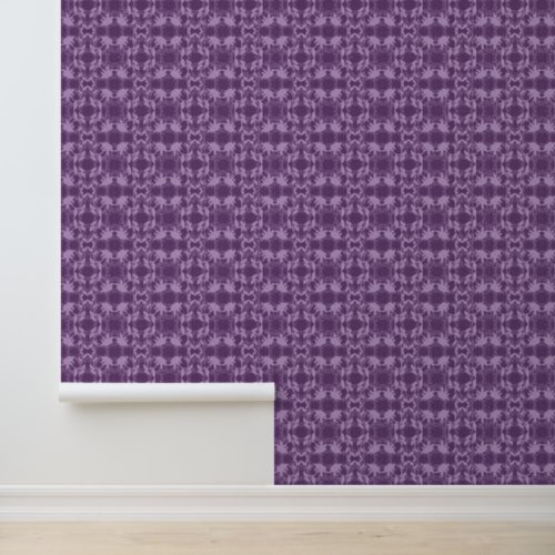 Purple Faux Lace Pattern Wallpaper Wallpaper