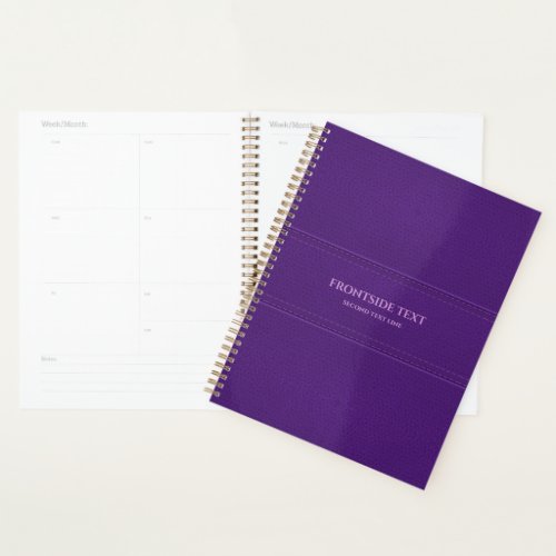 Purple faux leather Planner