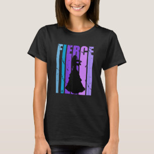 Purple Fierce Violin Birthday Design Orchestra Pla T-Shirt