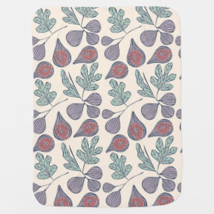 Purple Figs Baby Blanket