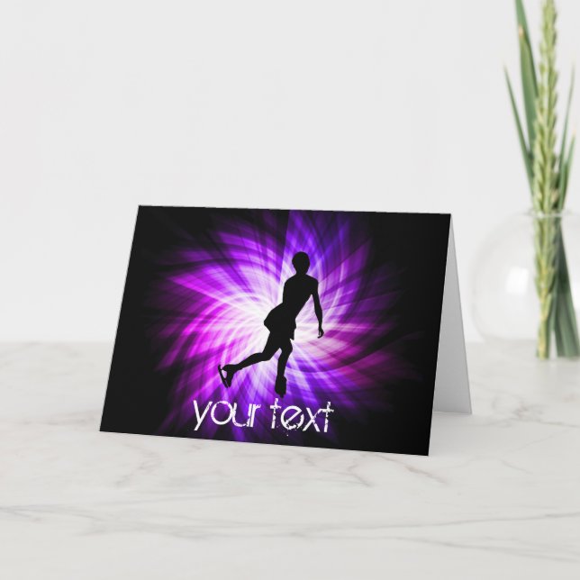 Purple Figure Skating Card (Front)