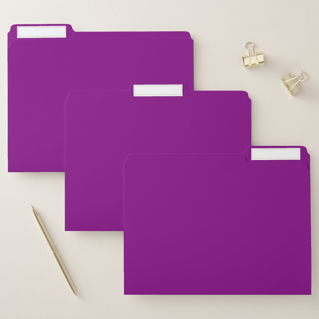 Purple File Folder | Zazzle