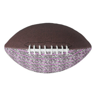 Purple Filigree Cross Pattern Design Football