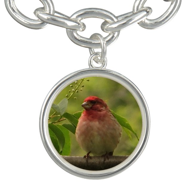 Purple Finch Charm Bracelet (Design)