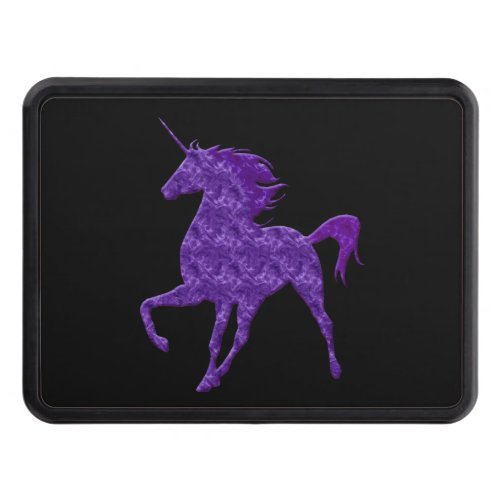 Purple Fire Unicorn Hitch Cover