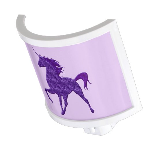 Purple Fire Unicorn Night Light (Angled)