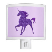 Purple Fire Unicorn Night Light (Front)