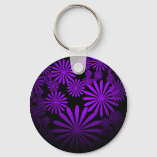 Purple Fireworks Keychain