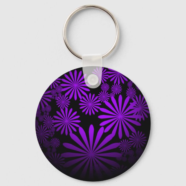 Purple Fireworks Keychain (Front)
